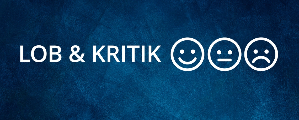 Lob und Kritik Smileys