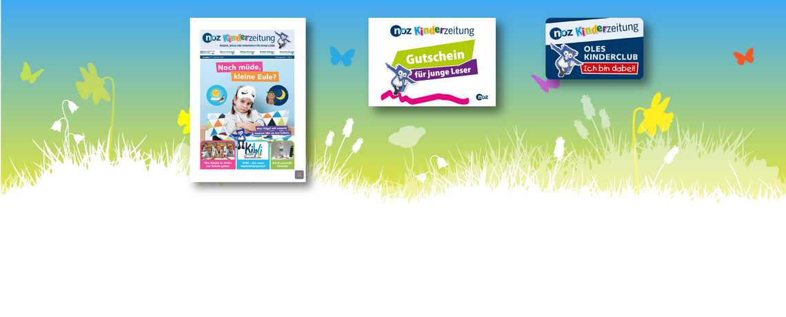 Kinderzeitung + Lesegutschein + Ole-Clubkarte + Ole-Kartenspiel