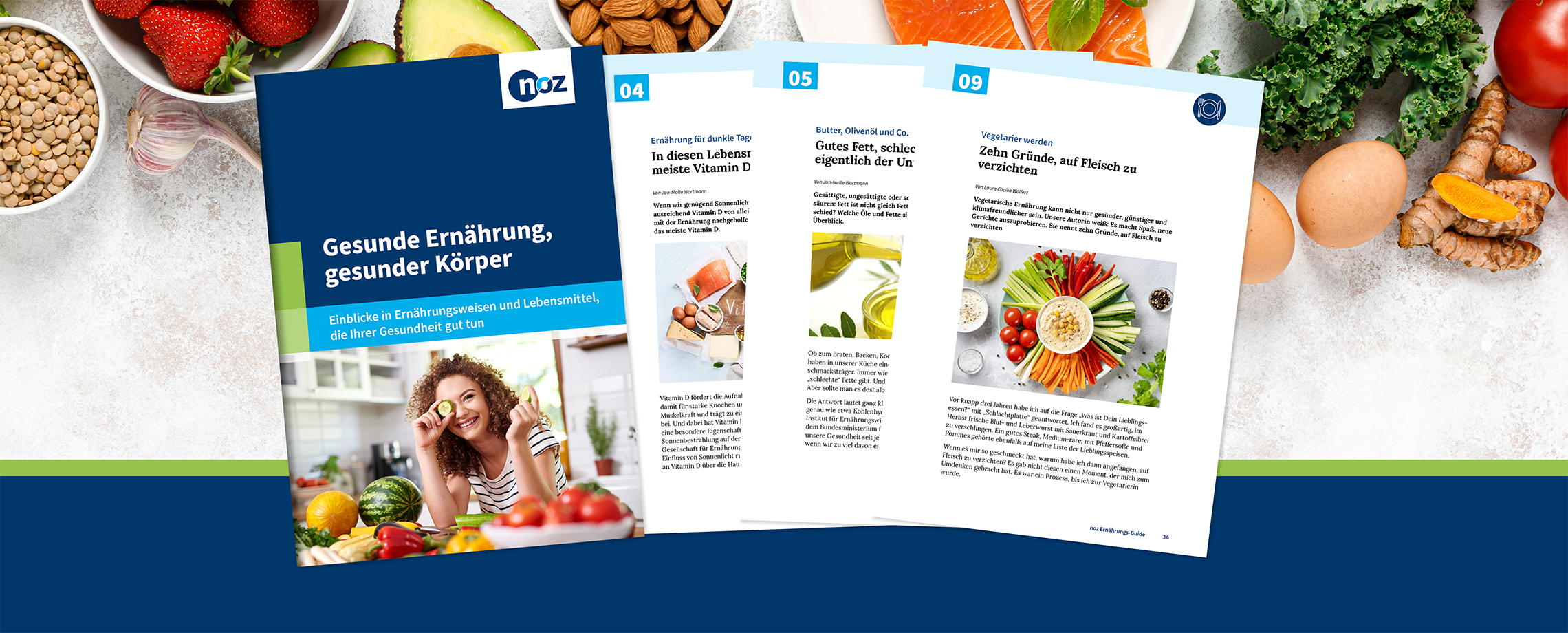 Den Ernährungs-Guide als PDF sichern und herausfinden, welche Ernährungsweisen es gibt und welche Lebensmittel Ihnen gut tun.